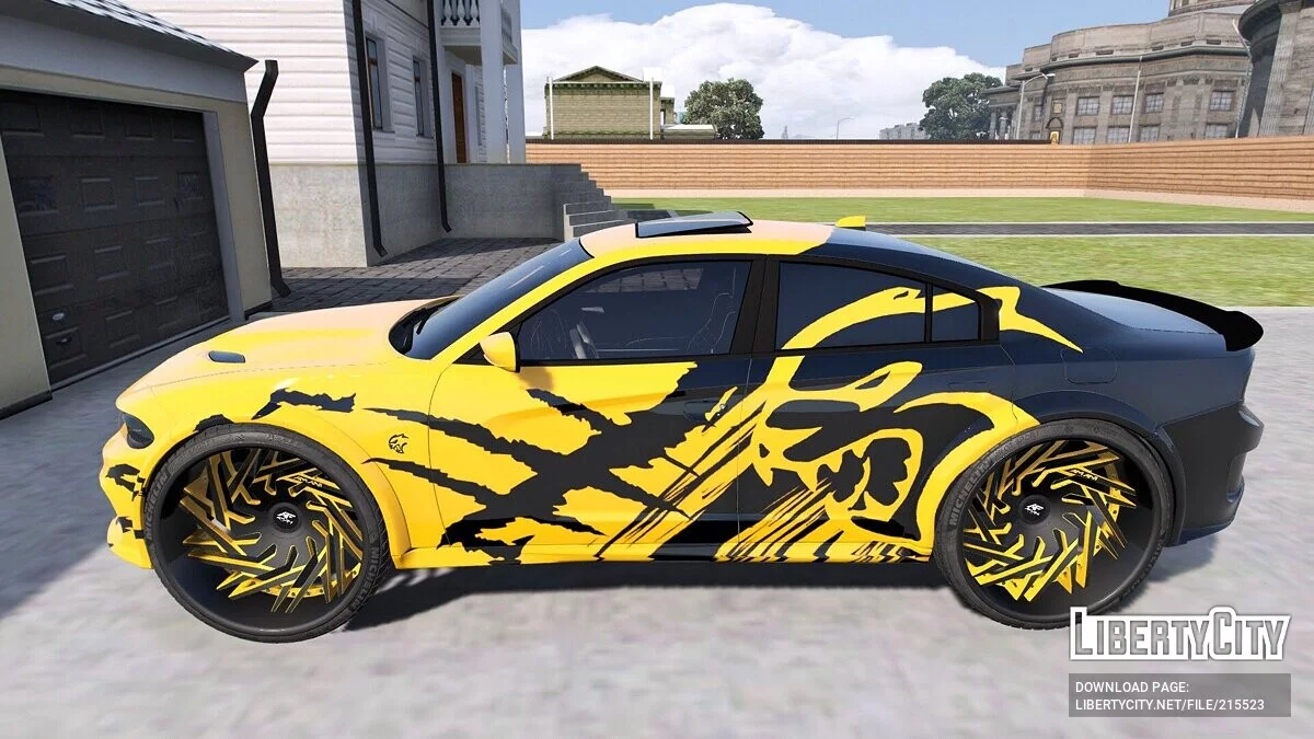 Dodge Charger Hellcat On Amani Forged Wheels / GTA 5