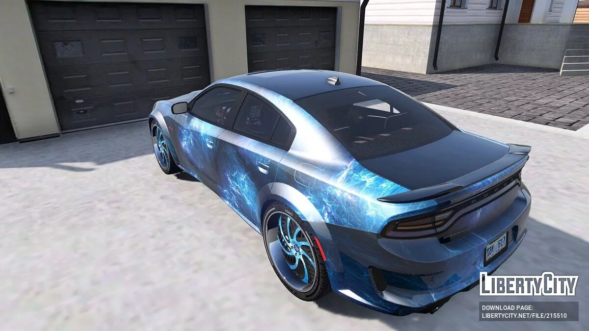 Dodge Charger Scatpack Blue On Rucci Wheels / GTA 5