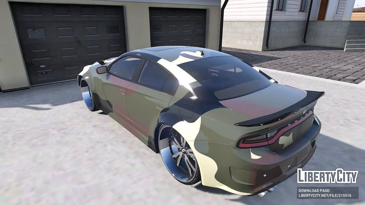 Dodge Charger SRT Camo On Forgiato / GTA 5