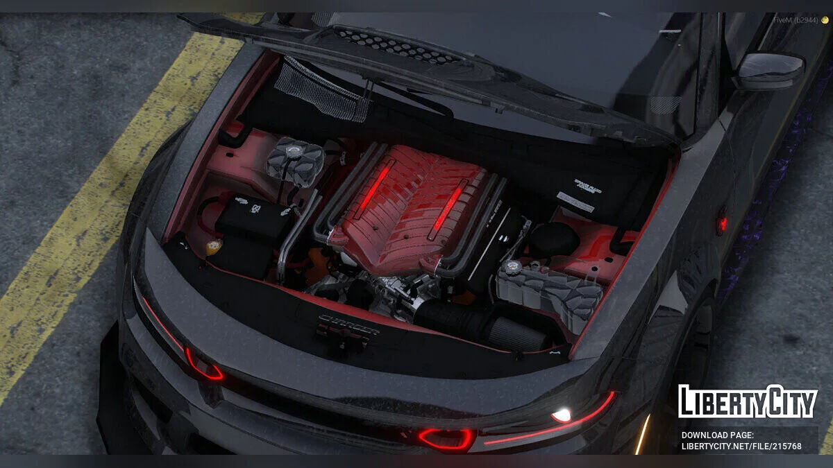 Forged Carbon Dodge Charger Demon 170 Street v1.0 / GTA 5