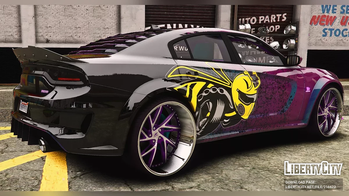 Custom 1320 Scatpack Dodge Charger SRT Ghoul On Armani Forged Rims / GTA 5