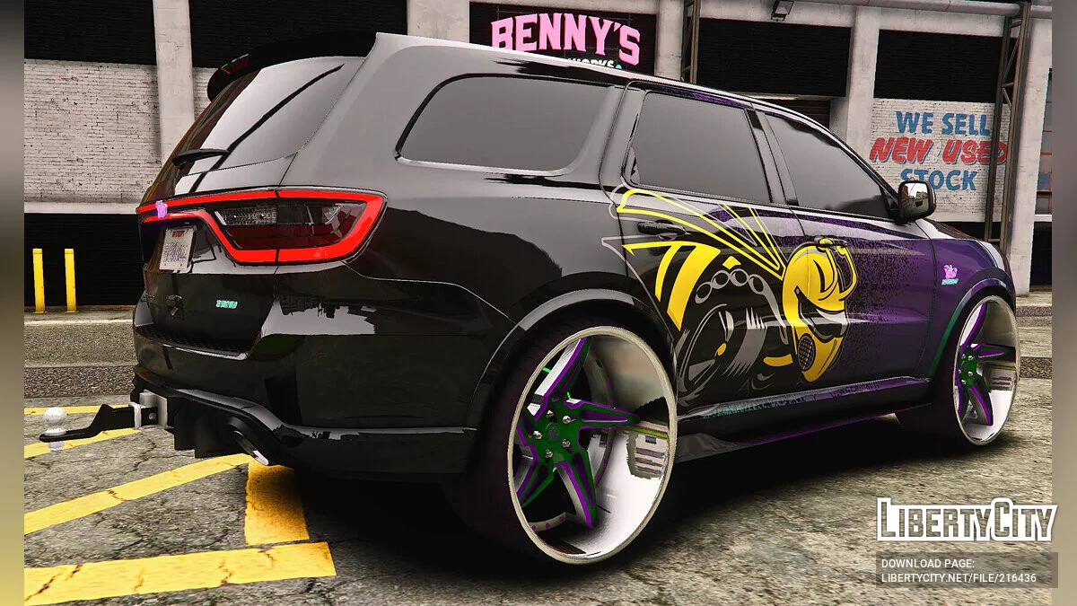Custom 1320 Scatpack Dodge Durango SRT Hellcat On Forgiatos / GTA 5