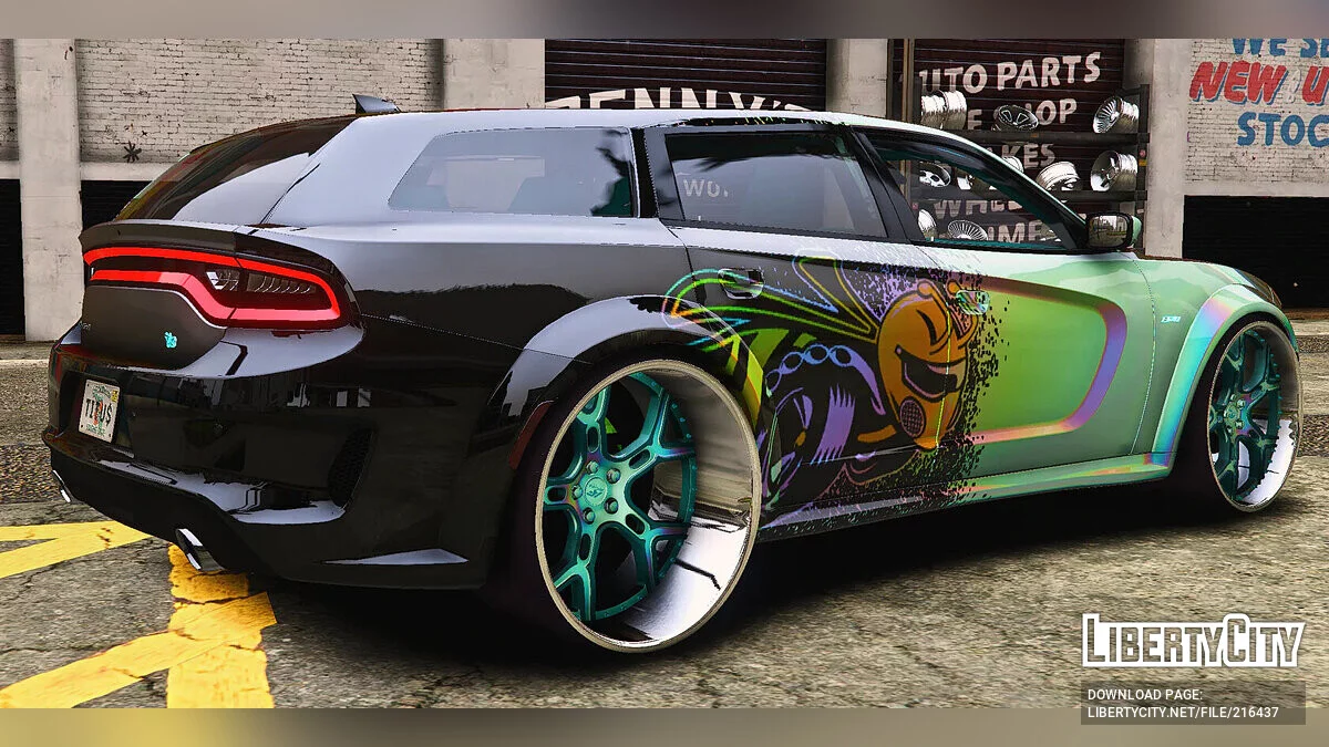 Custom 1320 Scatpack Dodge Magnum SRT On Armani Forged Rims / GTA 5