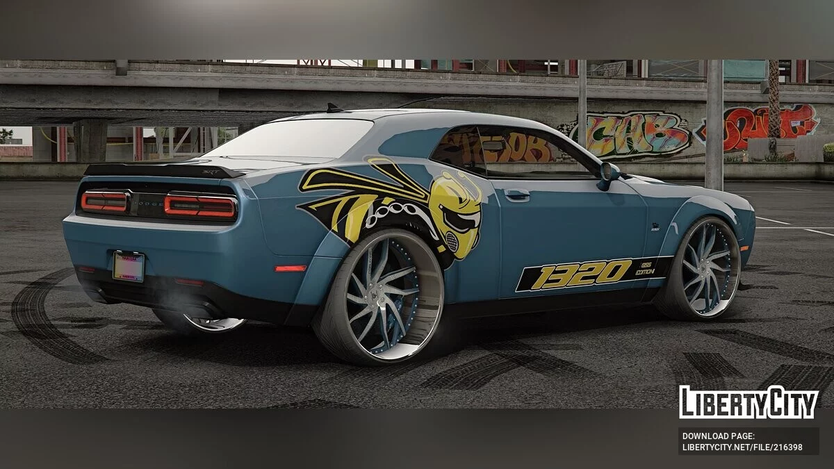 Dodge 1320 Scatpack Challenger SRT Hellcat On Corleone Forged Rims / GTA 5