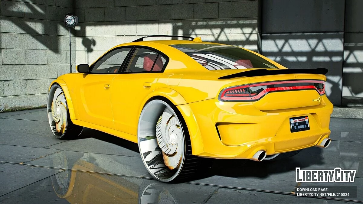 Dodge Charger Gucci Cat On DUBs / GTA 5