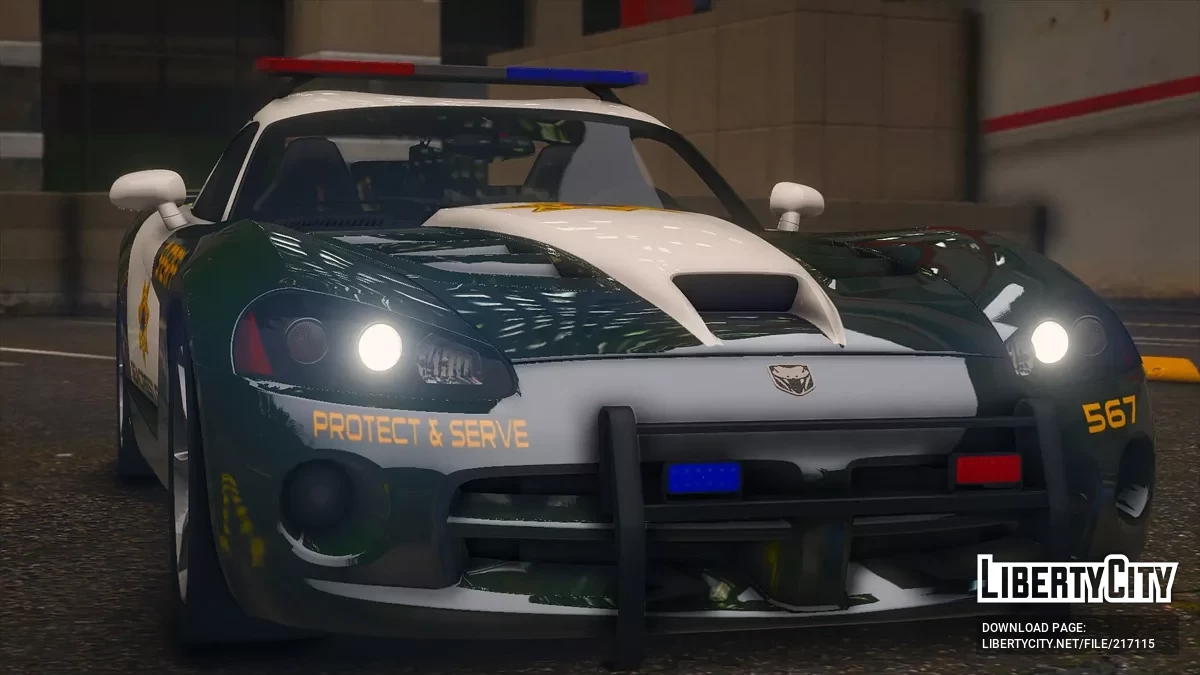 2008 Dodge Viper SRT-10 SCPD v1.0 / GTA 5