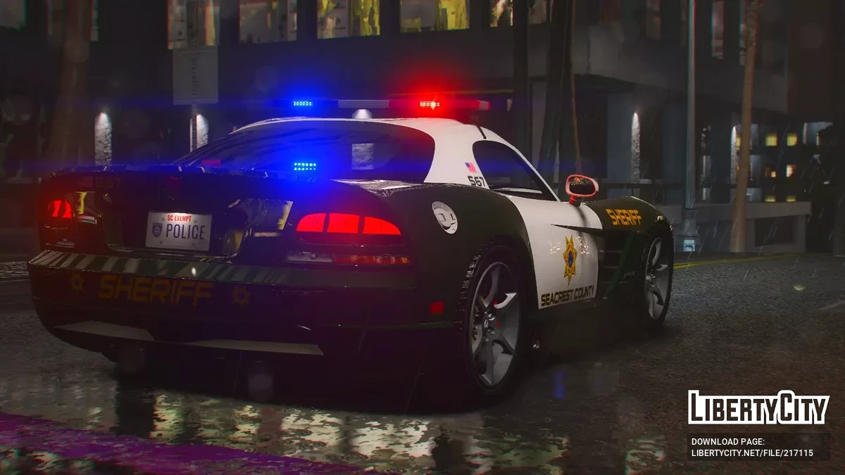 2008 Dodge Viper SRT-10 SCPD v1.0 / GTA 5