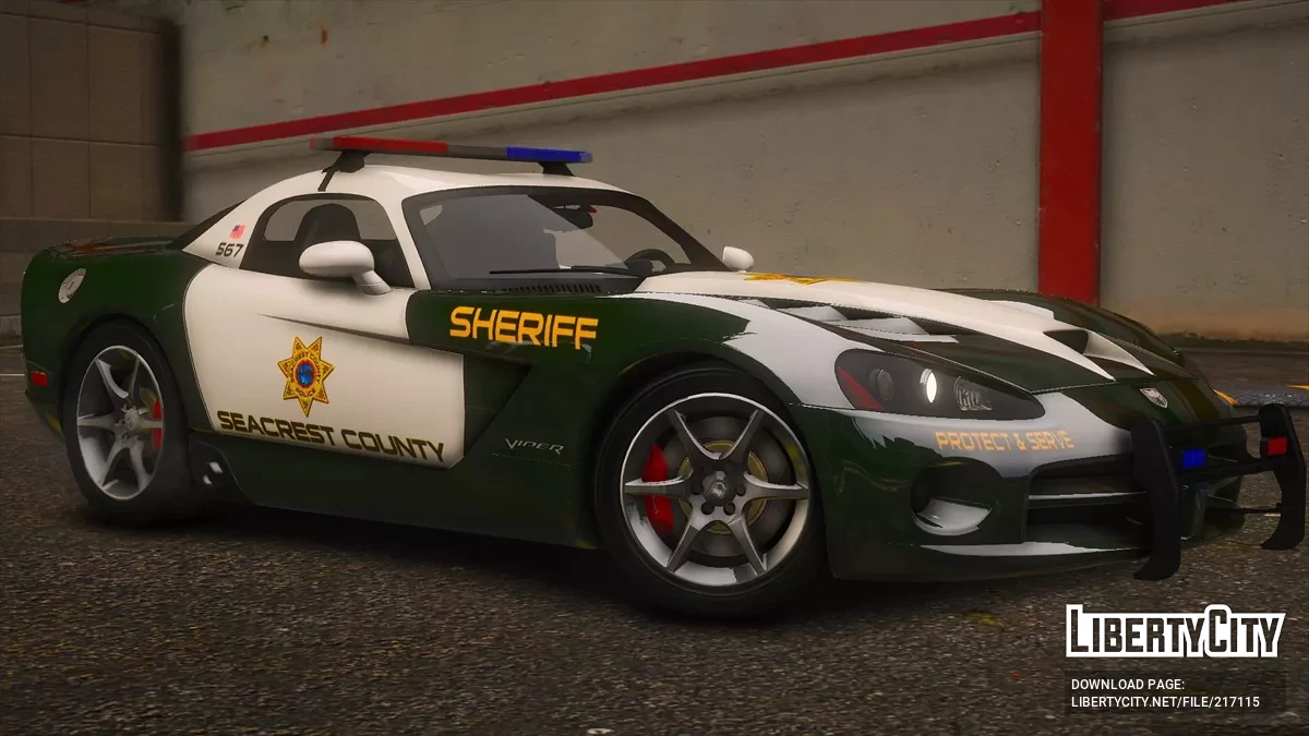 2008 Dodge Viper SRT-10 SCPD v1.0 / GTA 5