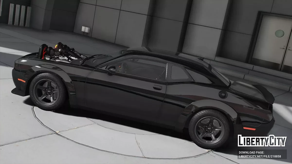 Dodge Challenger SRT Demon Twin Turbo Rainbow Lights / GTA 5