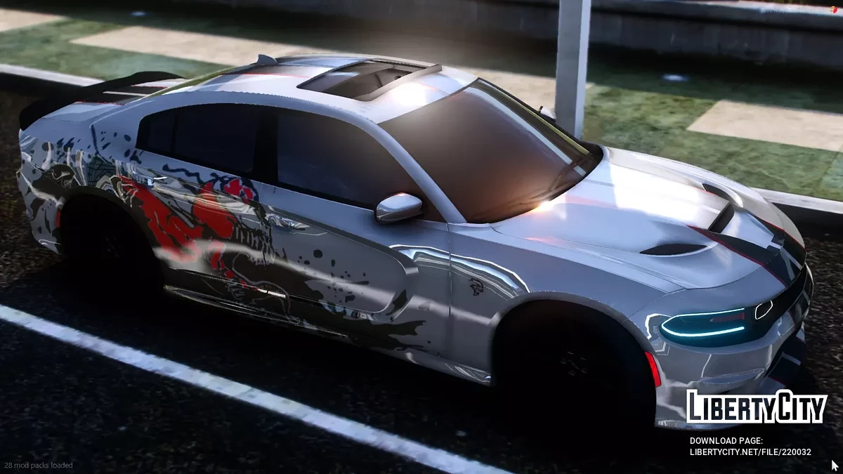 2016 Dodge Charger Hellcat Slimbody Carnage Edition / GTA 5