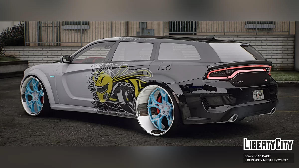 Custom 1320 Scatpack Dodge Magnum SRT On Armani Forged Rims / GTA 5
