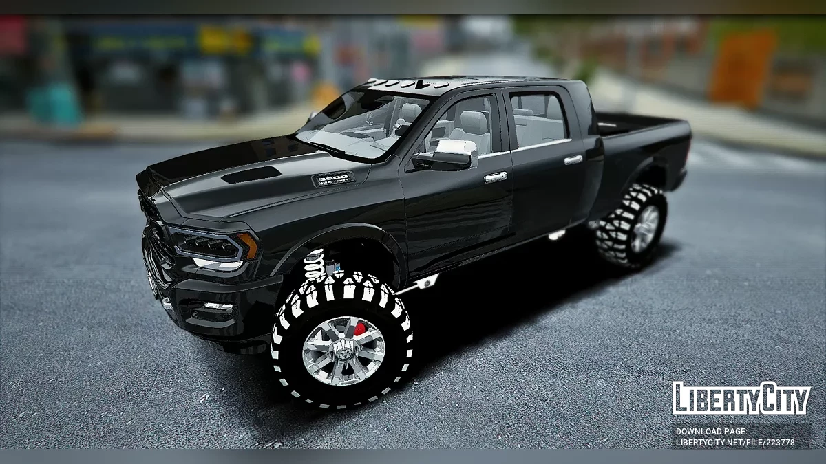Custom Tuned Lifted Dodge Ram 3500 Heavy Duty Limited 4x4 / GTA 5