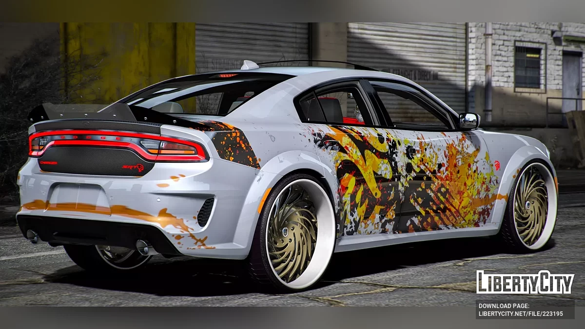 Dodge Charger Hellcat Widebody on Asanti Rims / GTA 5