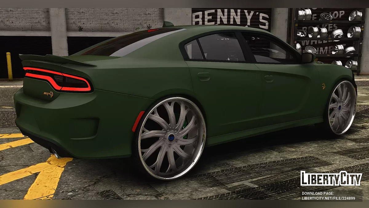 Custom Tuned 2021 Dodge Charger SRT Hellcat Scatpack On Forgiatos / GTA 5