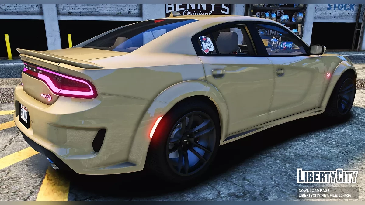 Custom Tuned Dodge Charger SRT Hellcat Widebody with Props / GTA 5