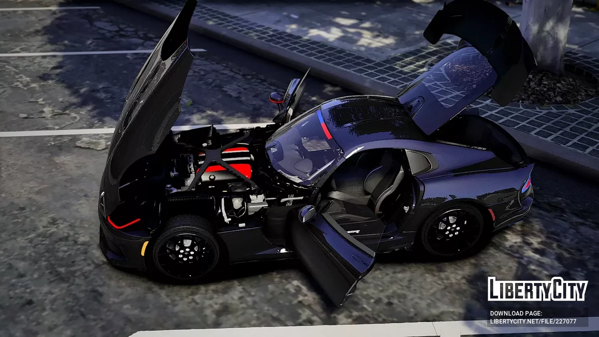 2016 Dodge Viper SRT ACR LEO PD Modern Lights / GTA 5
