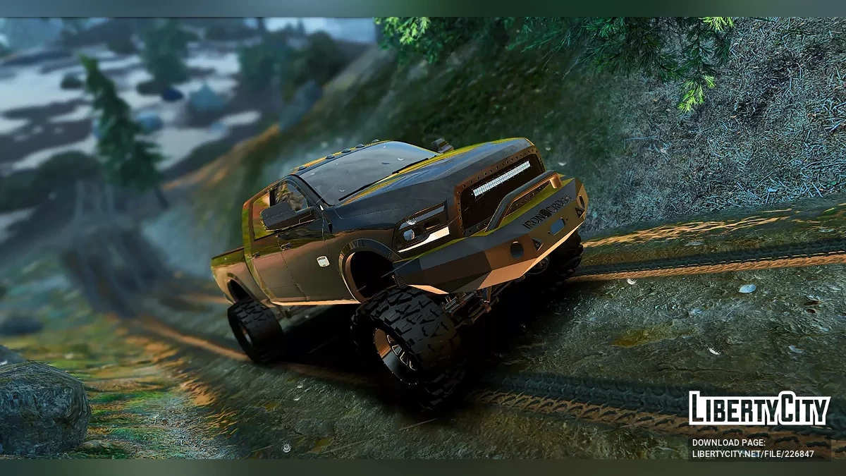 Custom Tuned Lifted Dodge Ram Laramie Longhorn 2500 Heavy Duty / GTA 5