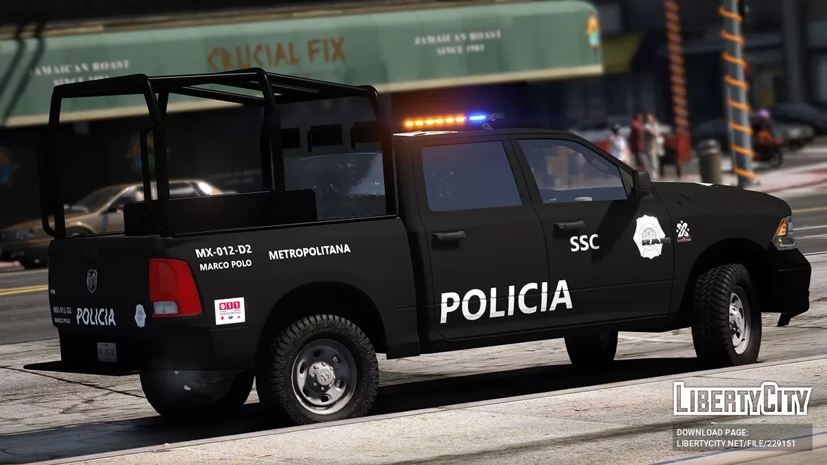 2017 Dodge Ram Policía metropolitana Ciudad de Mexico / GTA 5
