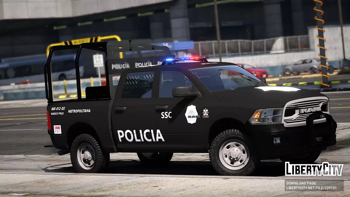 2017 Dodge Ram Policía metropolitana Ciudad de Mexico / GTA 5