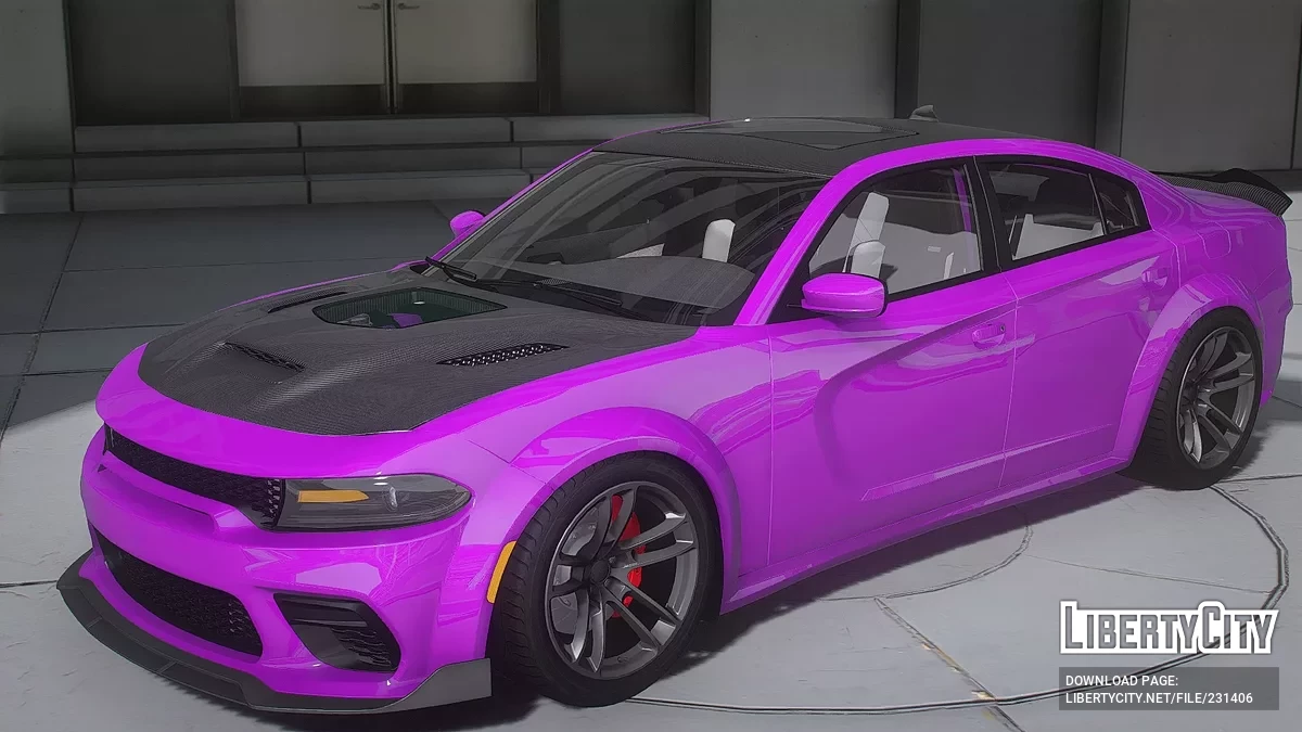 Dodge Charger SRT Hellcat Len Purple Torch / GTA 5