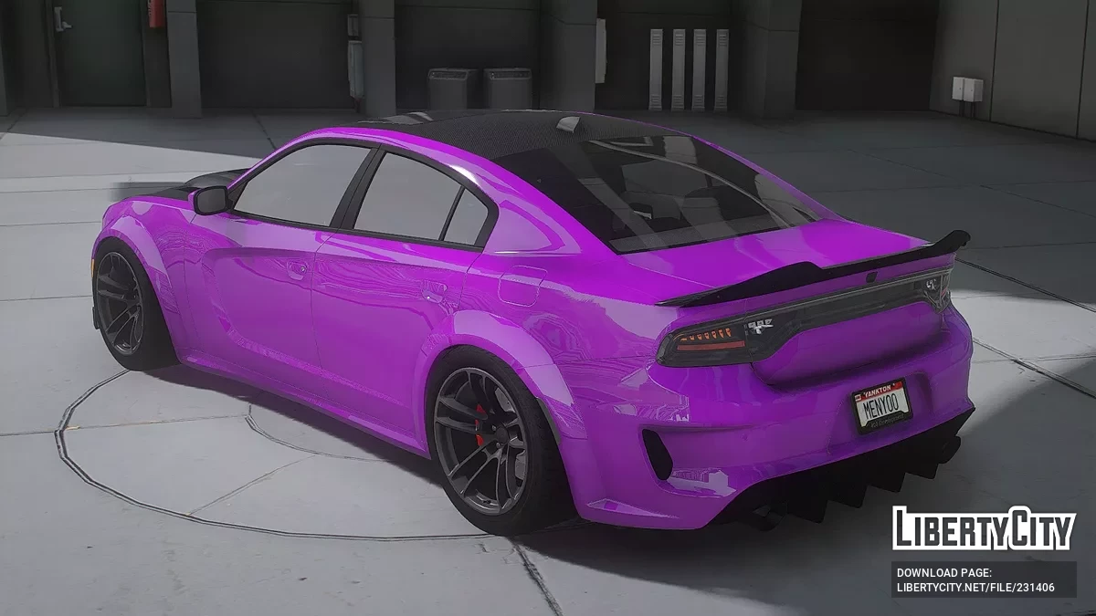 Dodge Charger SRT Hellcat Len Purple Torch / GTA 5