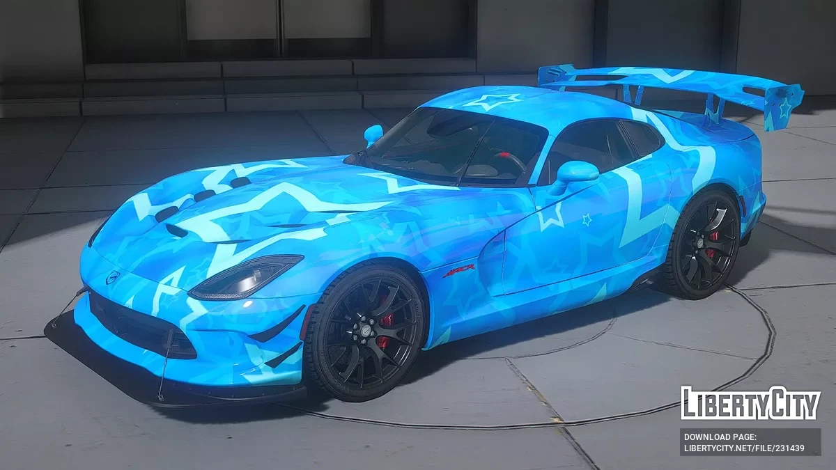 Dodge SRT Viper ACR Blue Star / GTA 5