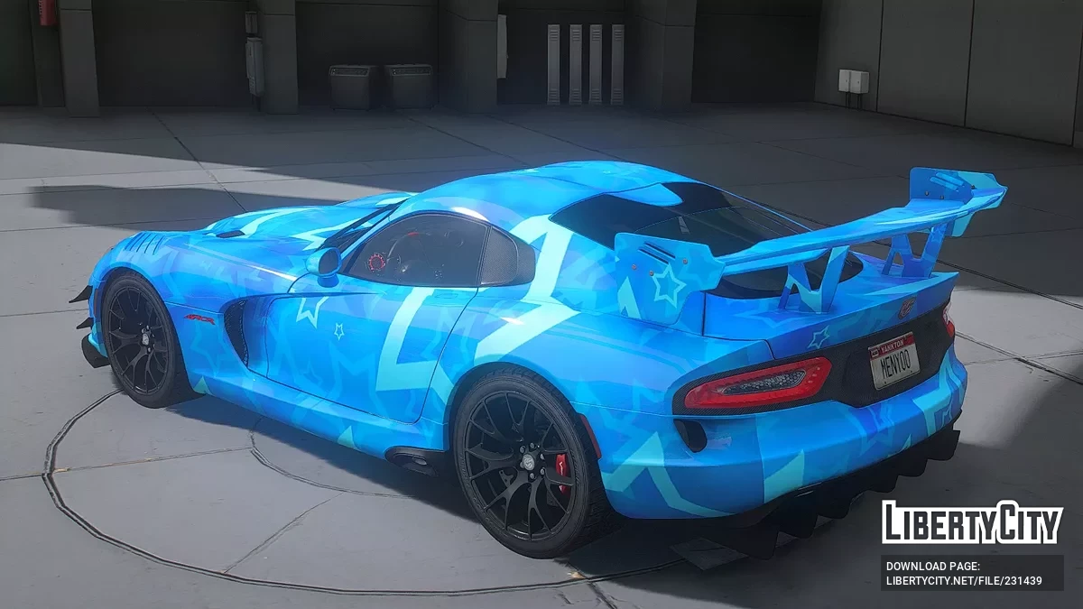 Dodge SRT Viper ACR Blue Star / GTA 5