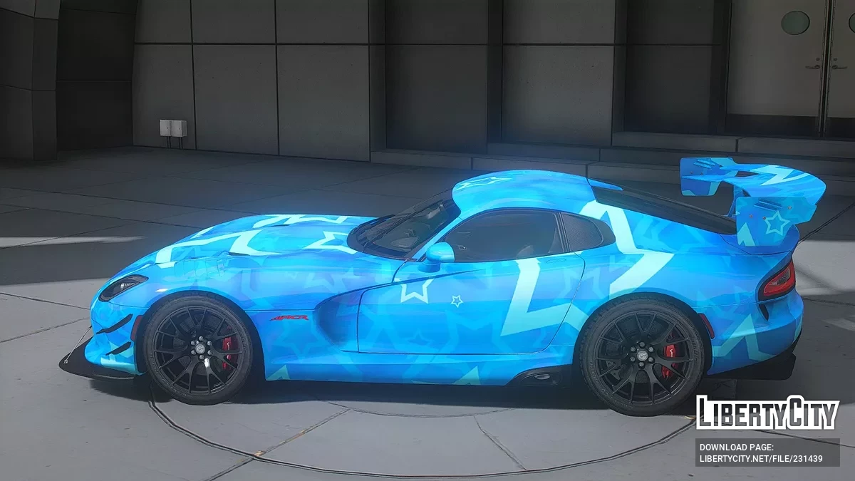 Dodge SRT Viper ACR Blue Star / GTA 5