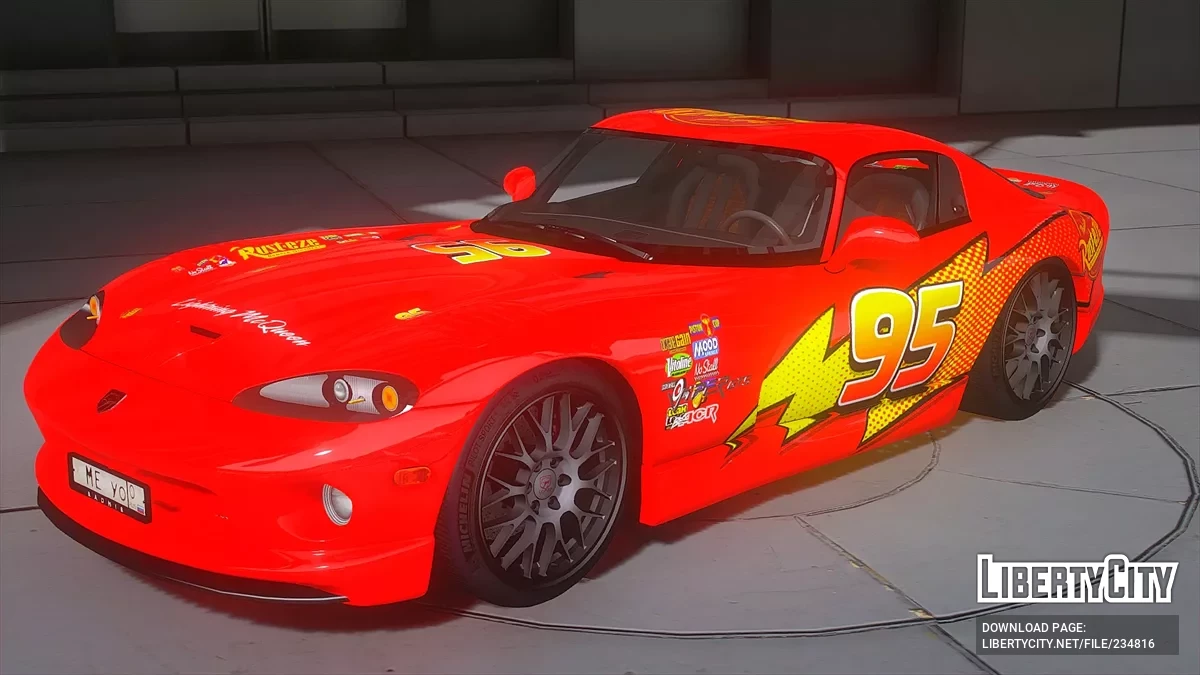 1999 Dodge Viper Lightning McQueen / GTA 5