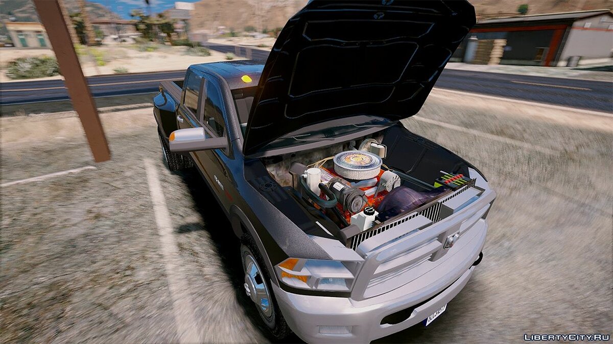 2010 Dodge Ram 3500 & PJ Gooseneck trailer 1.0 для GTA 5 - Картинка #2