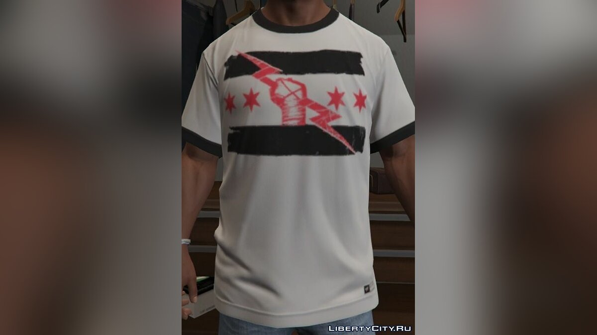 WWE T-Shirt Pack for Franklin v1.0 для GTA 5 - Картинка #2