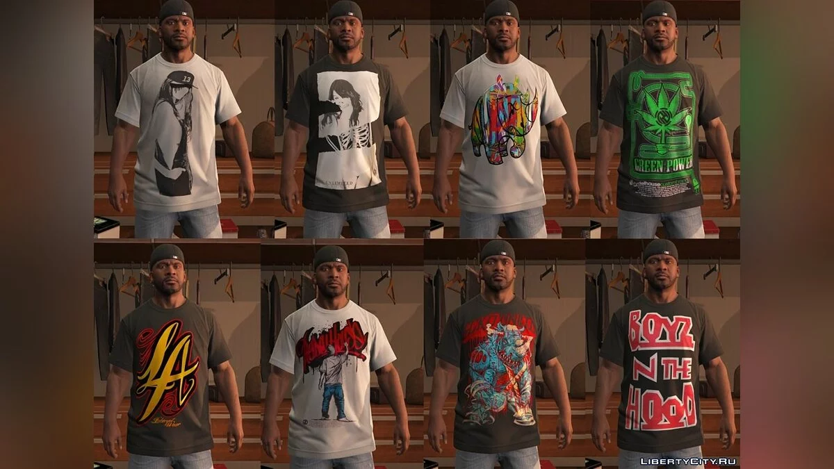 Franklin T-Shirt Pack / GTA 5