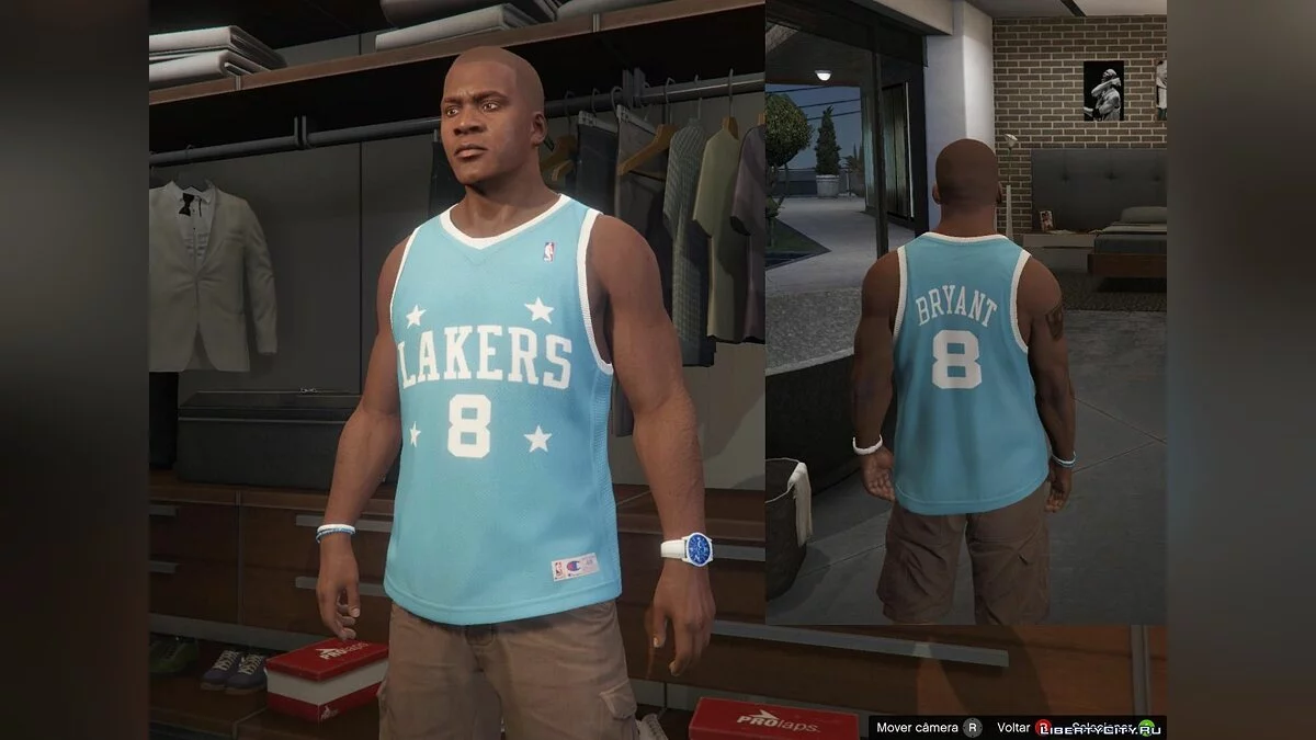 Franklin - NBA Shirts Pack - Allen Iverson / Kobe Bryant / GTA 5