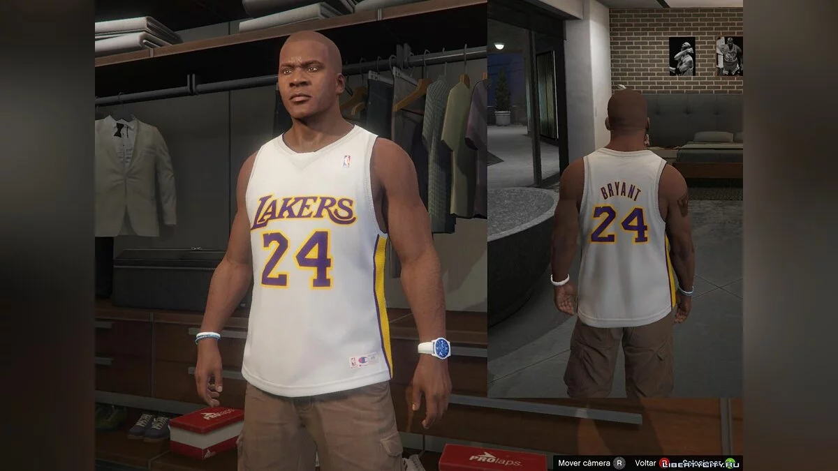 Franklin - NBA Shirts Pack - Allen Iverson / Kobe Bryant / GTA 5