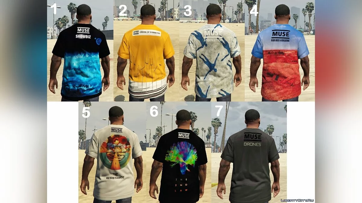 Muse T-Shirt Pack / GTA 5