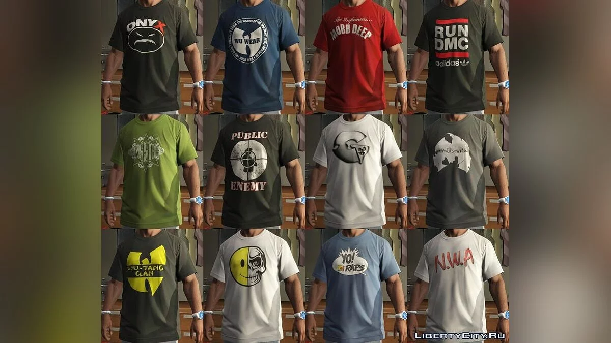 Franklin - Shirts Pack - RAP / GTA 5