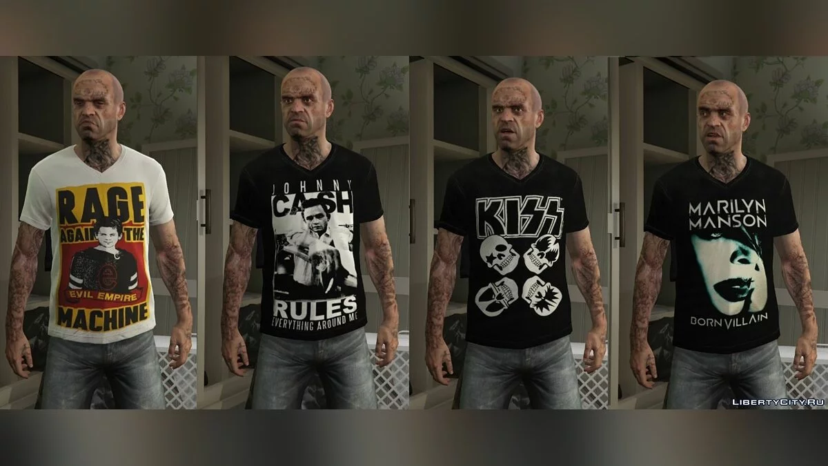 Trevor - Mega Music T-shirt Pack / GTA 5
