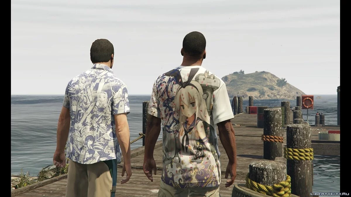 Футболка Shimakaze для Франклина / GTA 5
