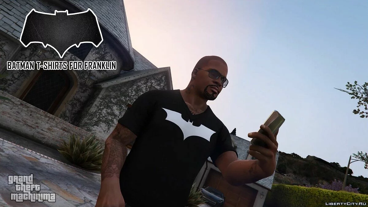Batman T-Shirts Pack for Franklin / GTA 5