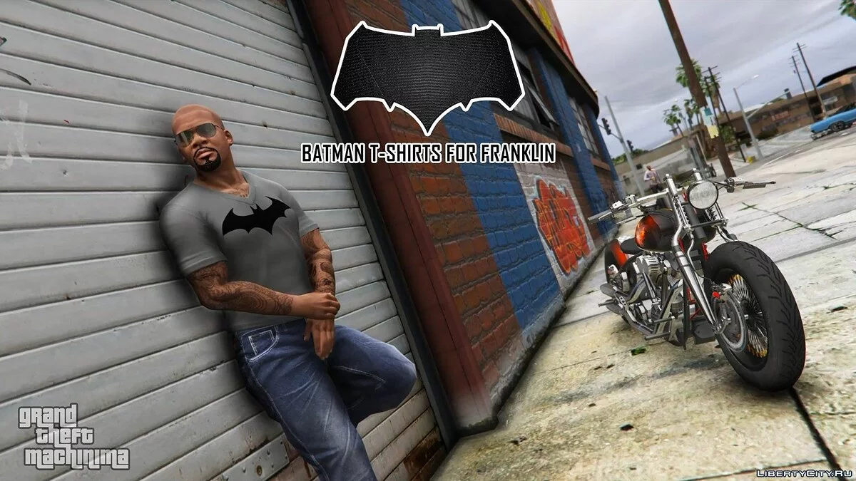 Batman T-Shirts Pack for Franklin / GTA 5