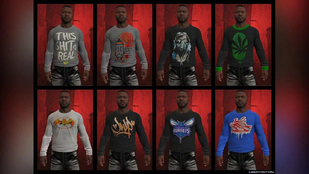 Franklin BIG Clothes Pack 3.6 / GTA 5