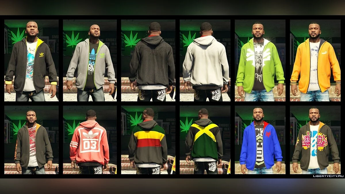 Franklin BIG Clothes Pack 3.6 / GTA 5