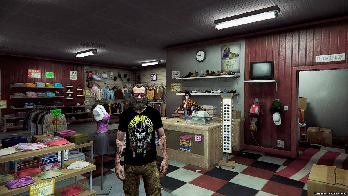 Trevor Guns N' Roses Top Hat Shirt 2.0 / GTA 5