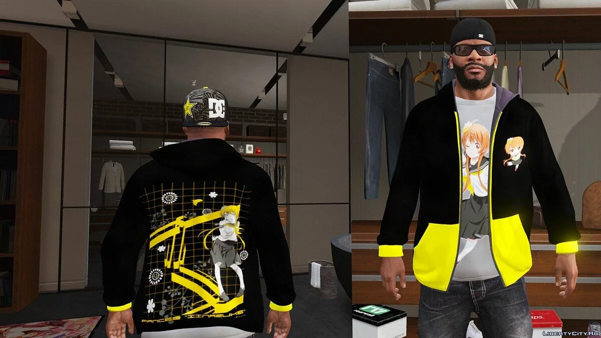 Franklin Japanese Anime T-shirt Pack 1.4 / GTA 5