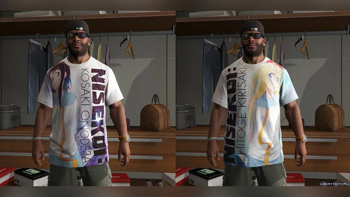 Franklin Japanese Anime T-shirt Pack 1.4 / GTA 5