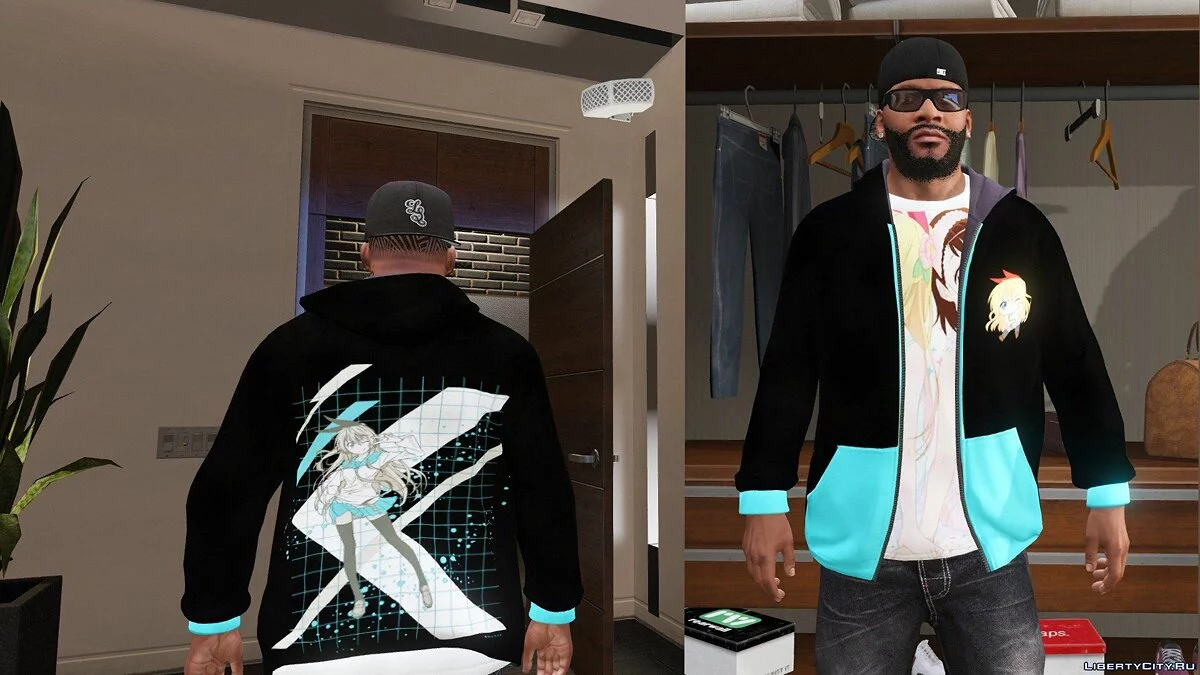 Franklin Japanese Anime T-shirt Pack 1.4 / GTA 5