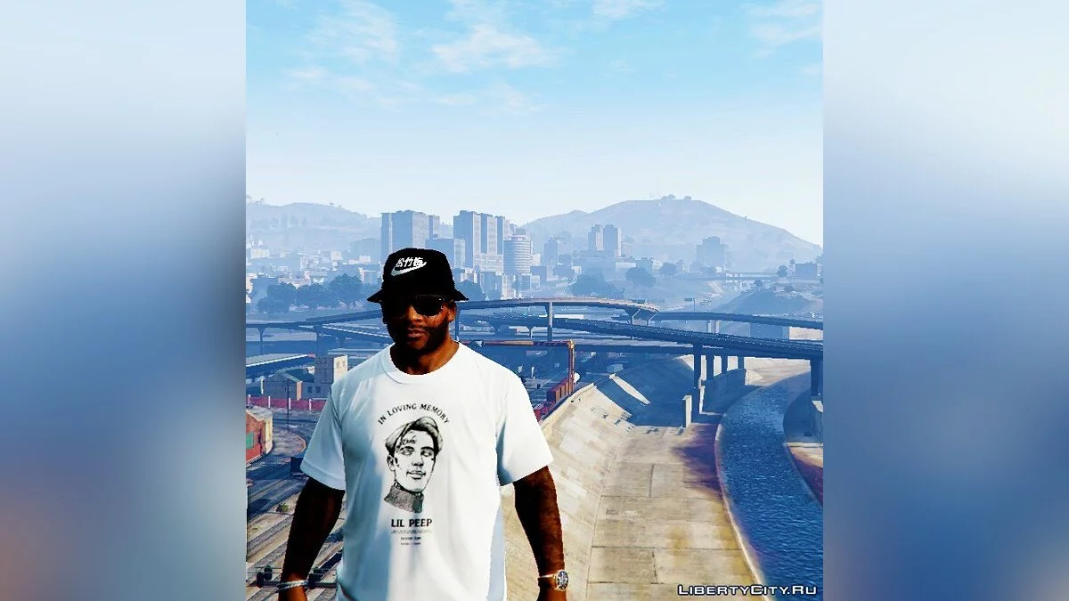 Lil peep T-Shirt White / GTA 5