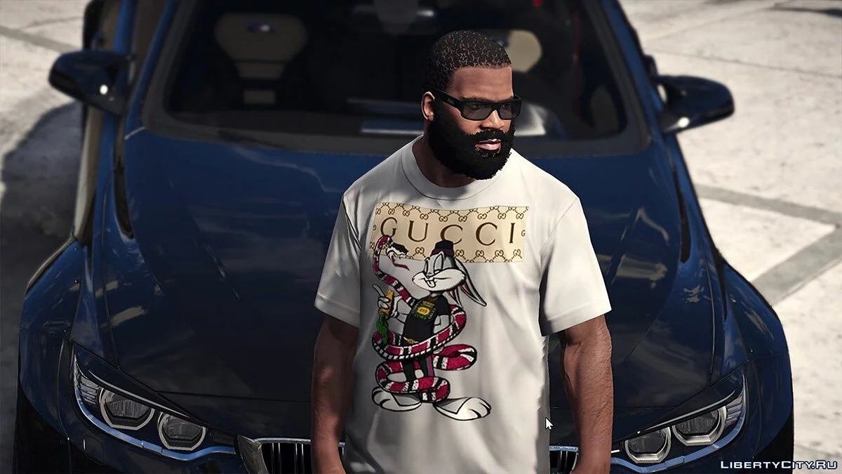 Bugs Bunny With Snake Gucci T-shirt [Franklin] 1.0 / GTA 5