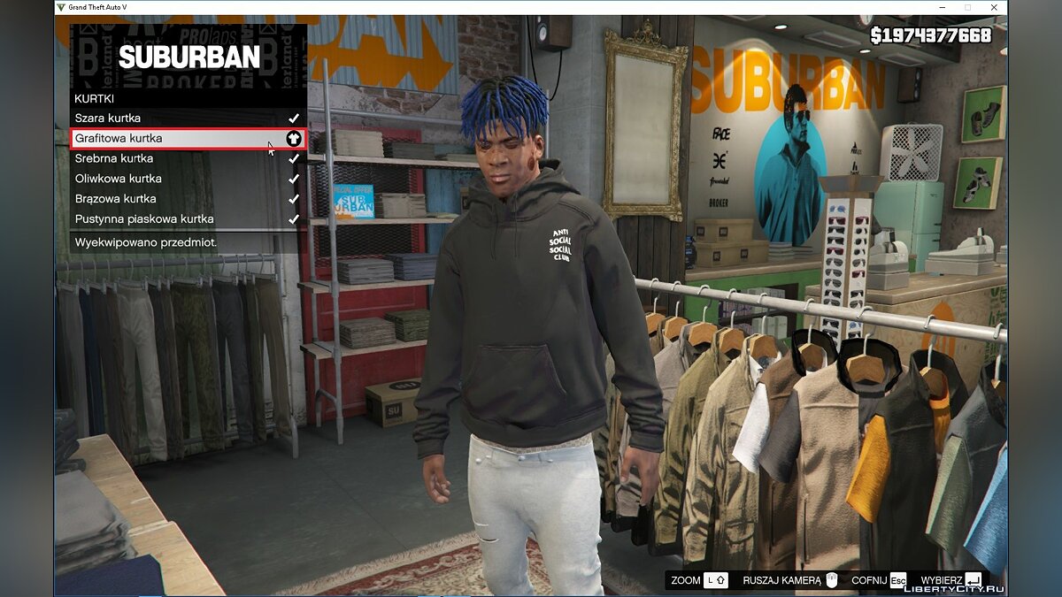 Скачать ASSC (Anti Social Social Club) Black Hoodie 1.0 для GTA 5