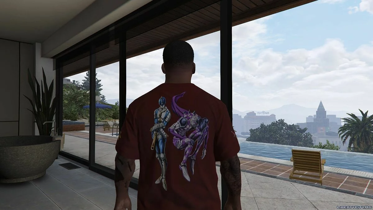 Franklin Anime T-shirt (JoJo:Ougon no Kaze) 1.0 / GTA 5